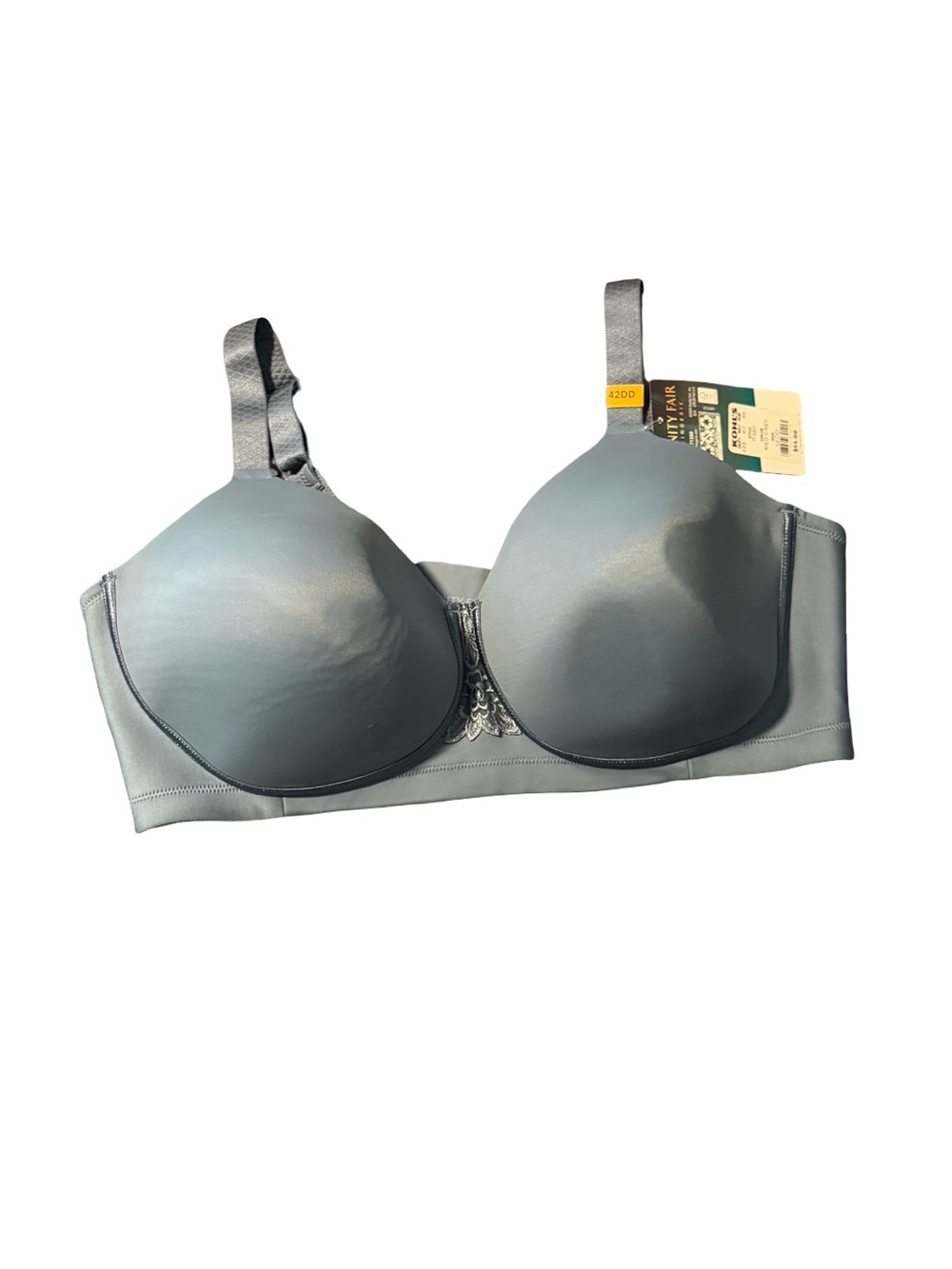 NWT VANITY FAIR Beauty Back BRA 71380 full figure wirefree MedGrey Wireless 42DD